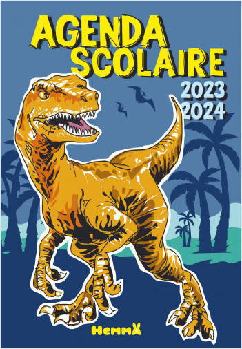 Agenda scolaire 2023-2024 (Dinosaure)