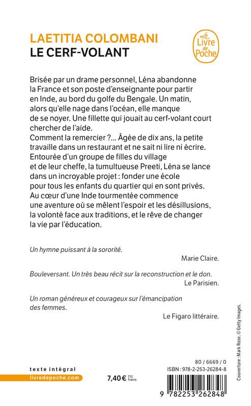 Le cerfvolant  Laetitia Colombani  Librairie Vent de Soleil