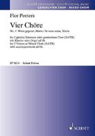4 Chœurs, No. 1: Wees gegroet, Maria / Je vous salue, Marie. 2 equal voices, mixed choir and organ. Partition de choeur.