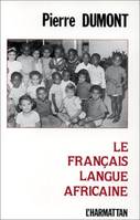 Le français langue africaine