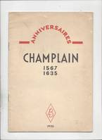 Anniversaires  champlain  1567-1635