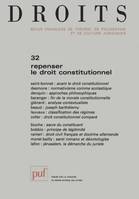 Droits 2000, n° 32, Repenser le droit constitutionnel